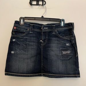 Evisu Jean mini skirt size w28